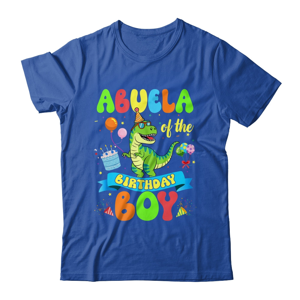 Abuela Of The Birthday Boy TRex Dinosaur Birthday Family Shirt & Hoodie | teecentury