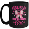 Abuela Of The Birthday Girl Coquette Bow Matching Family Mug | teecentury