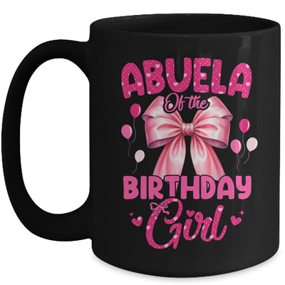 Abuela Of The Birthday Girl Coquette Bow Matching Family Mug | teecentury