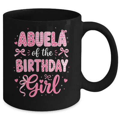 Abuela Of The Birthday Girl Matching Pink Coquette Bow Mug | teecentury
