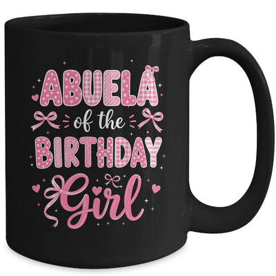 Abuela Of The Birthday Girl Matching Pink Coquette Bow Mug | teecentury