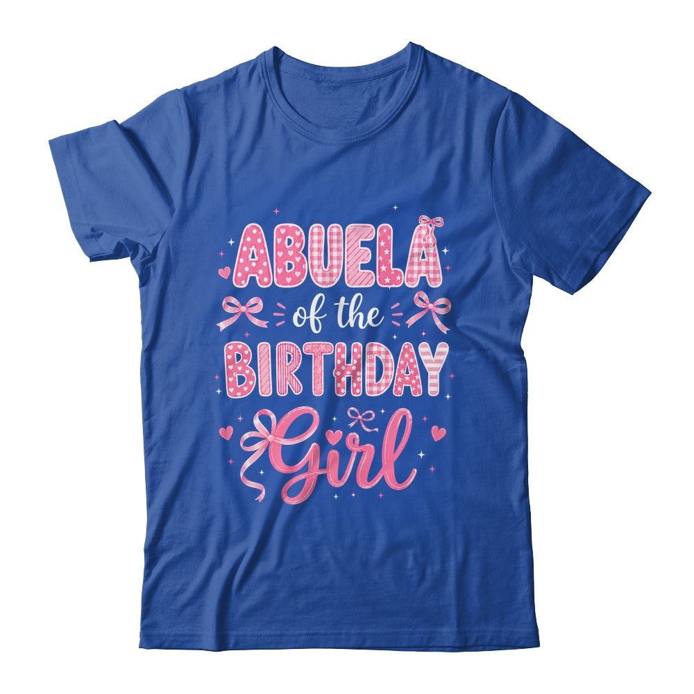 Abuela Of The Birthday Girl Matching Pink Coquette Bow Shirt & Hoodie | teecentury