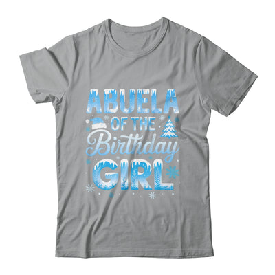 Abuela Of The Birthday Girl Snowflakes Winter Family Matching Shirt & Hoodie | teecentury