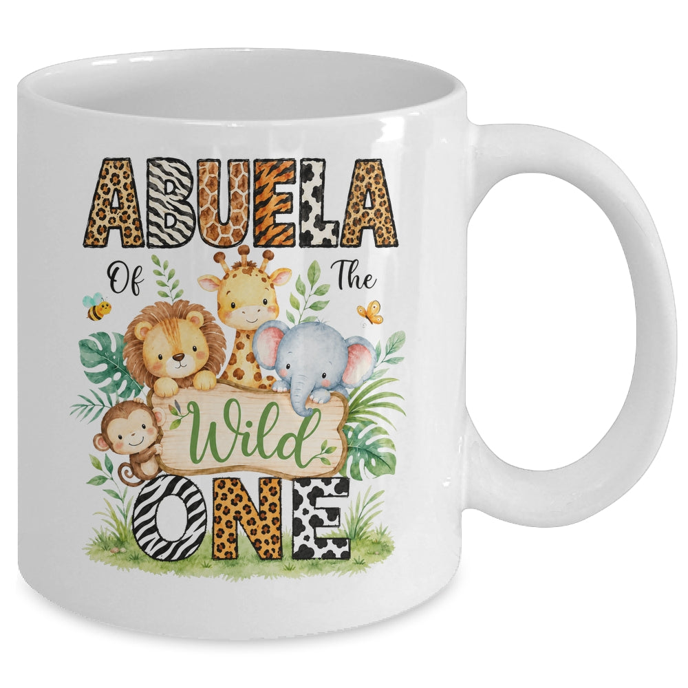 Abuela Of The Wild One First Birthday Boy Jungle Safari Mug | teecentury