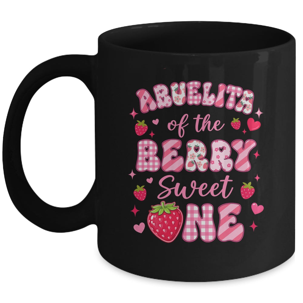 Abuelita Of The Berry Sweet One Strawberry First Birthday Mug | teecentury