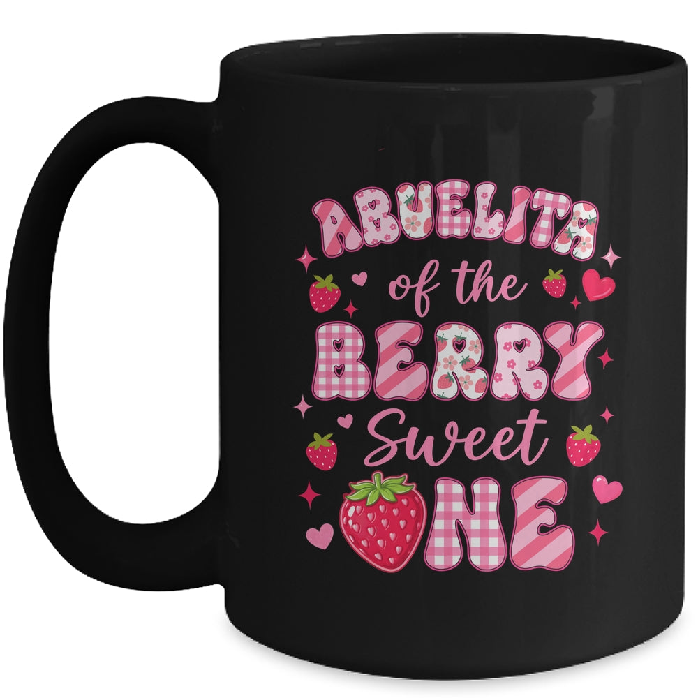 Abuelita Of The Berry Sweet One Strawberry First Birthday Mug | teecentury