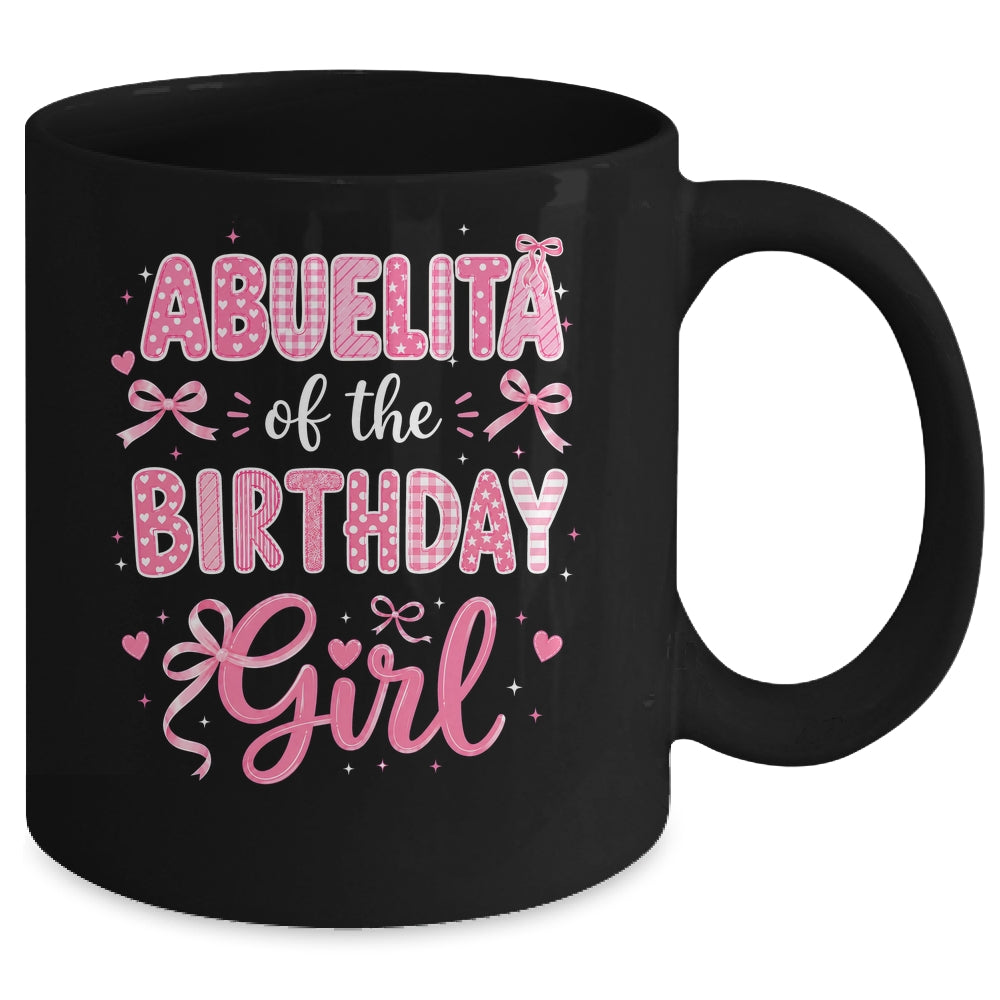Abuelita Of The Birthday Girl Matching Pink Coquette Bow Mug | teecentury