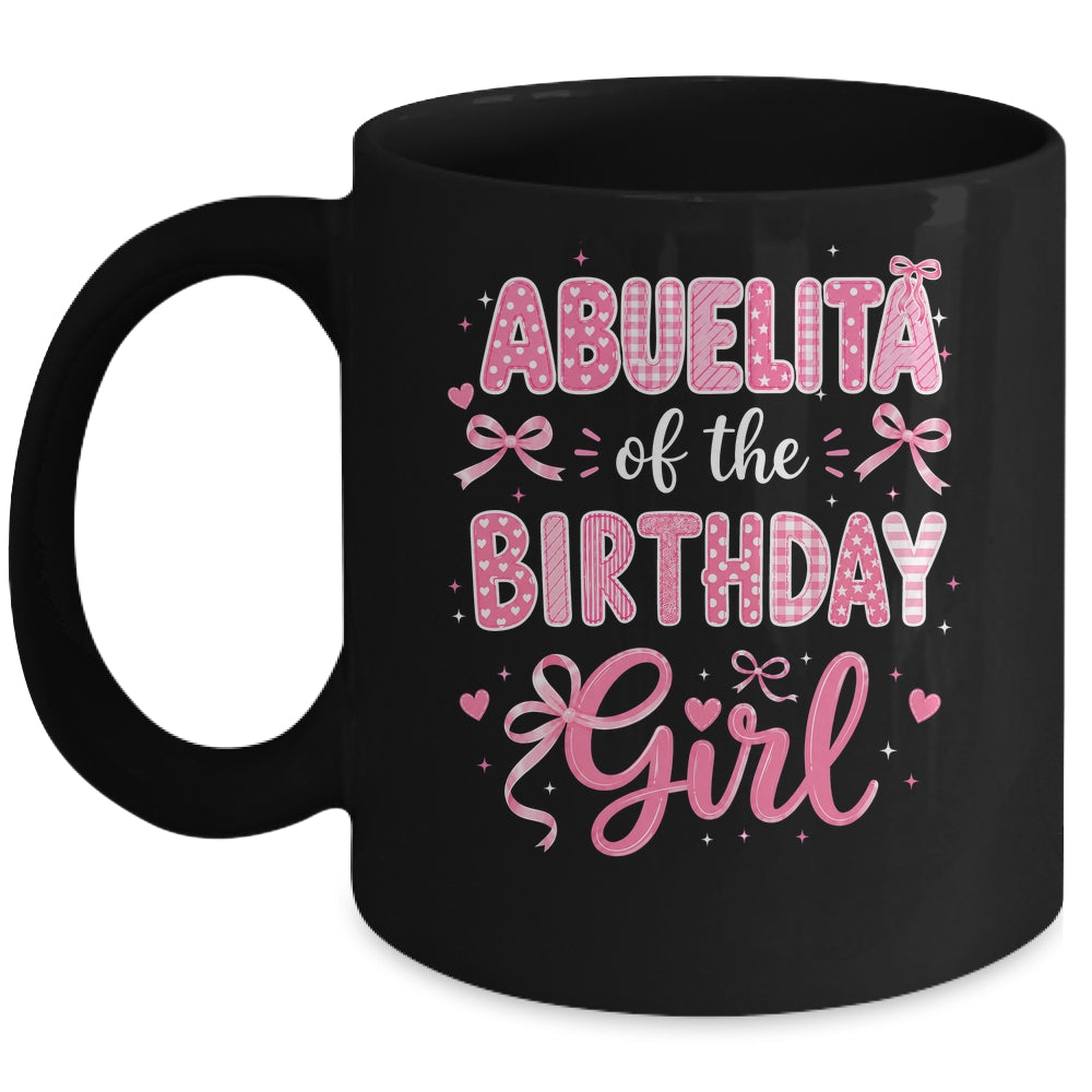 Abuelita Of The Birthday Girl Matching Pink Coquette Bow Mug | teecentury