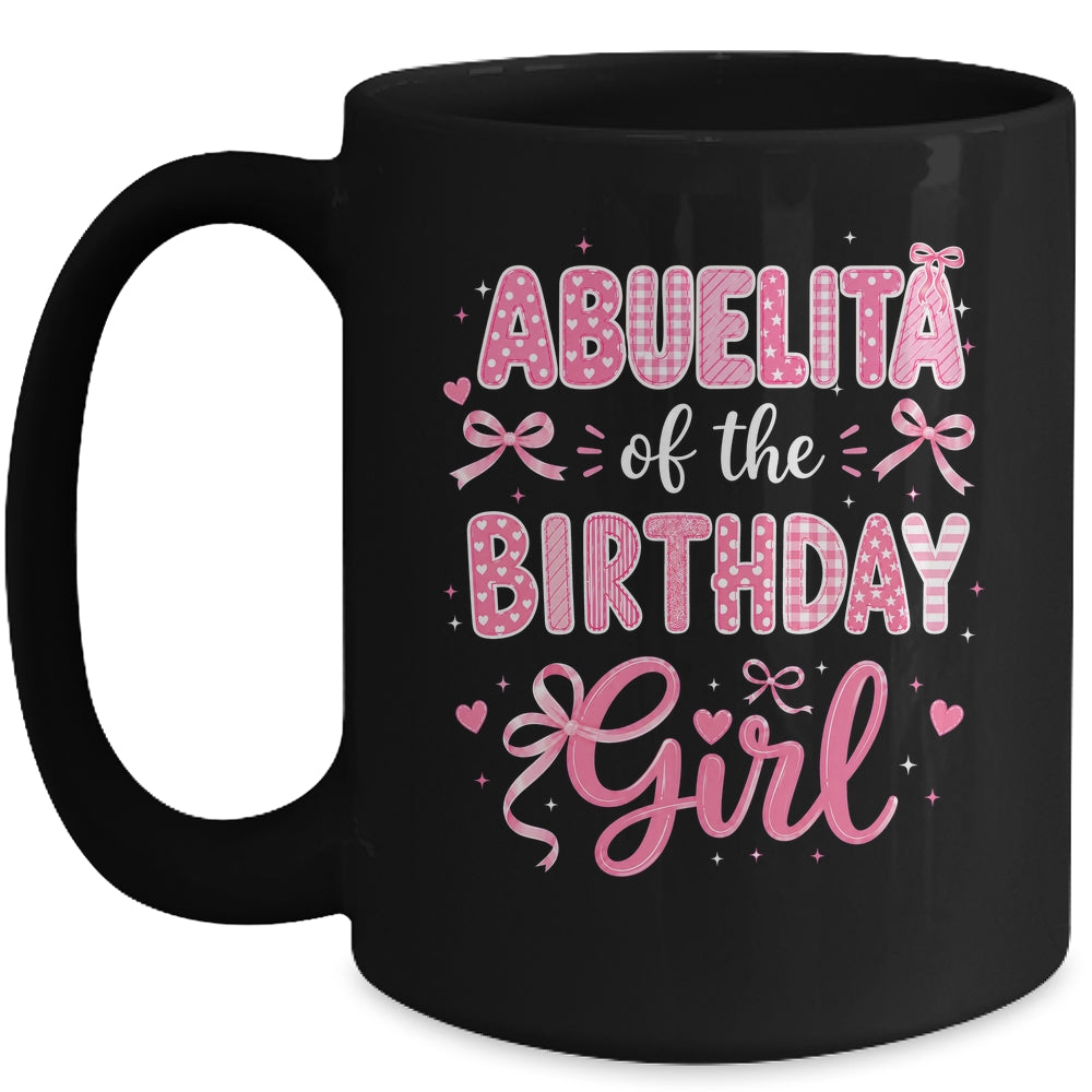 Abuelita Of The Birthday Girl Matching Pink Coquette Bow Mug | teecentury