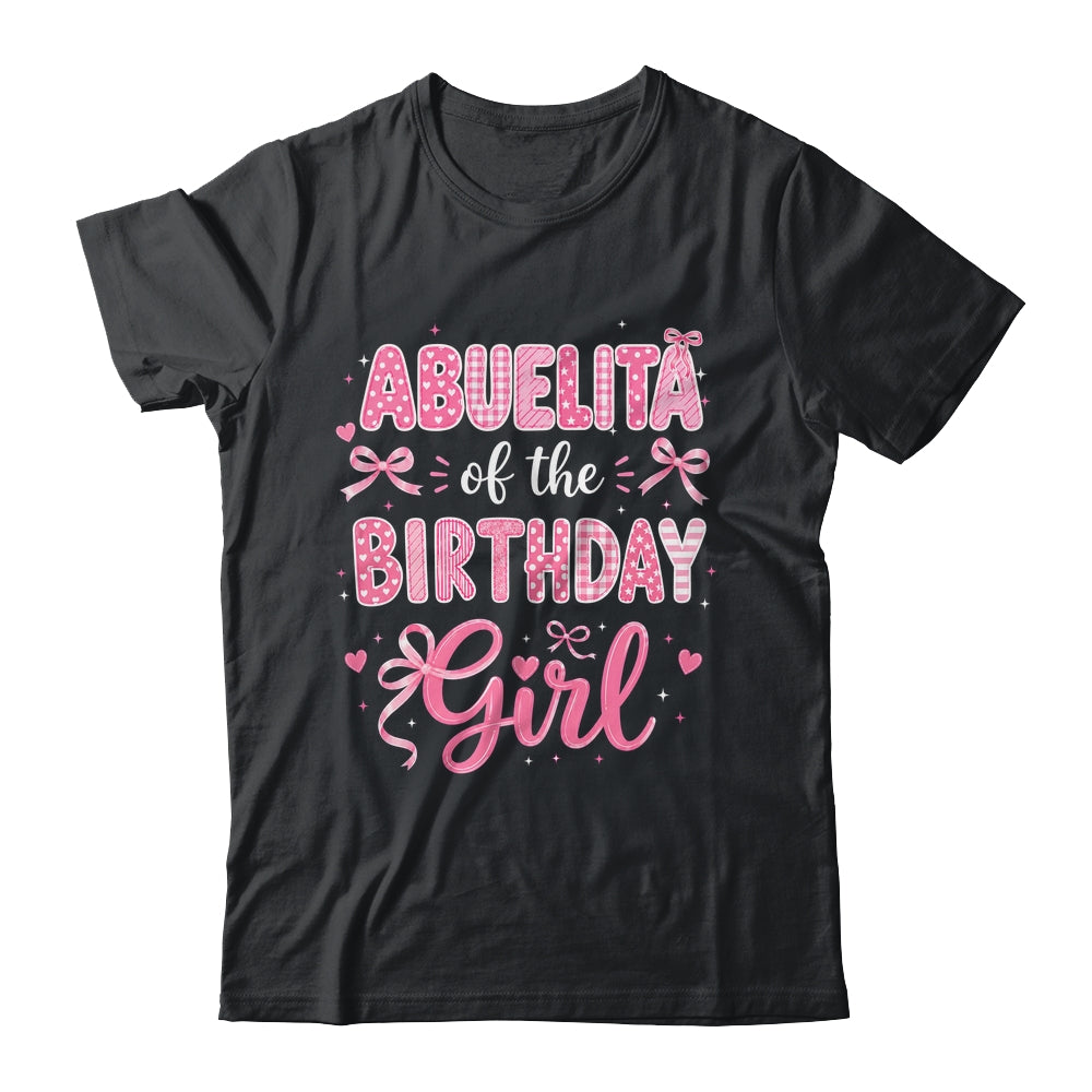 Abuelita Of The Birthday Girl Matching Pink Coquette Bow Shirt & Hoodie | teecentury