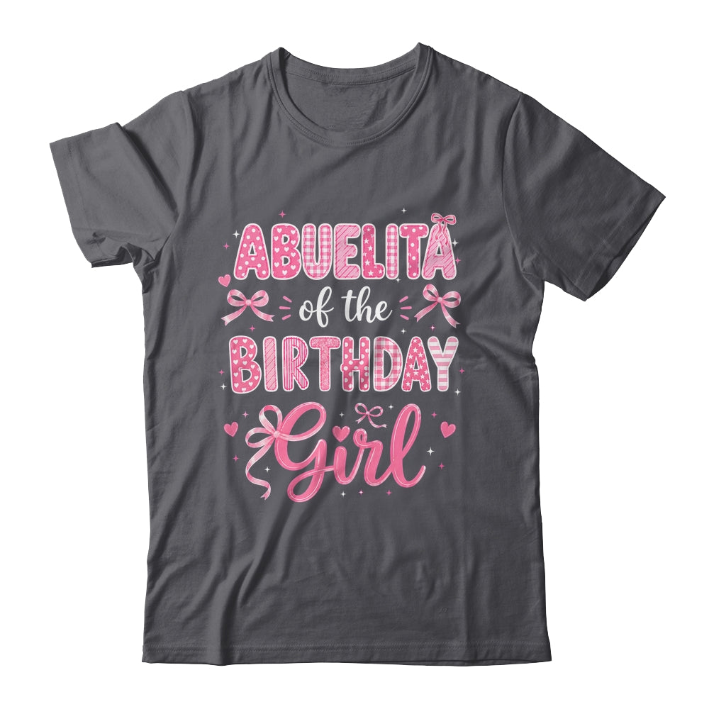 Abuelita Of The Birthday Girl Matching Pink Coquette Bow Shirt & Hoodie | teecentury