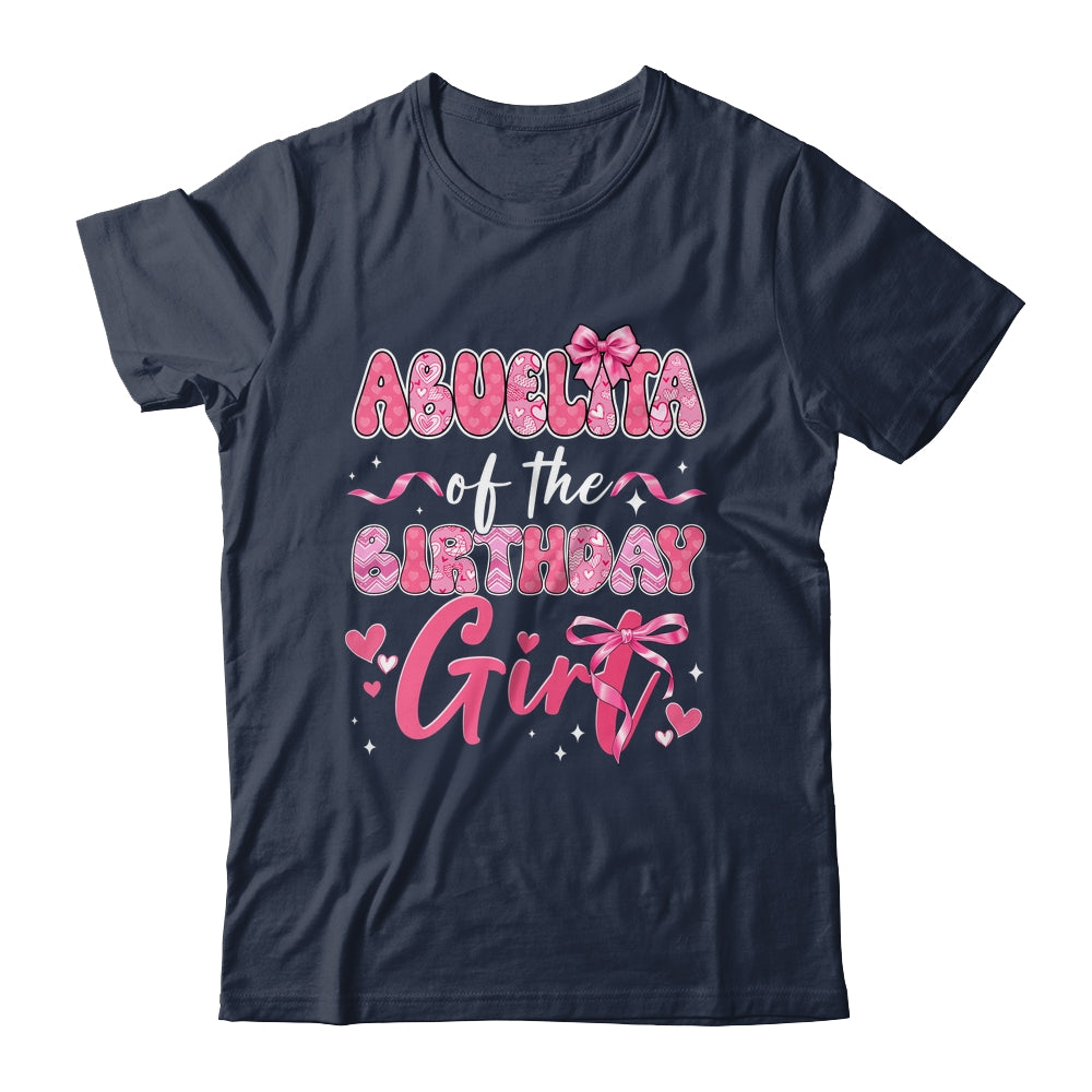 Abuelita Of The Birthday Girl Pink Coquette Bow Family Shirt & Hoodie | teecentury