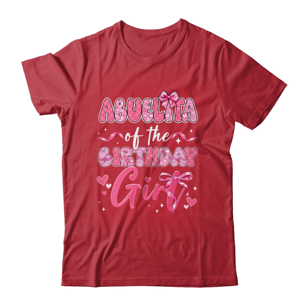 Abuelita Of The Birthday Girl Pink Coquette Bow Family Shirt & Hoodie | teecentury