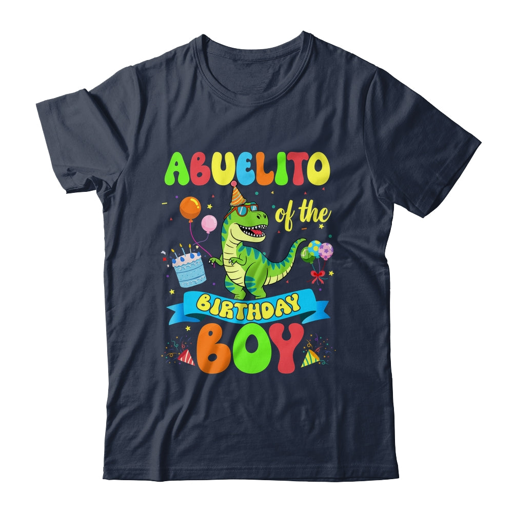 Abuelito Of The Birthday Boy TRex Dinosaur Birthday Family Shirt & Hoodie | teecentury