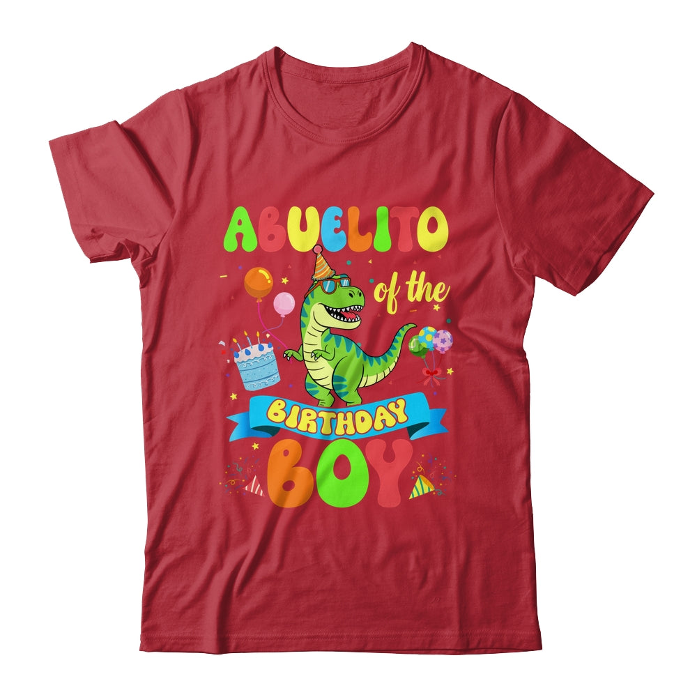 Abuelito Of The Birthday Boy TRex Dinosaur Birthday Family Shirt & Hoodie | teecentury