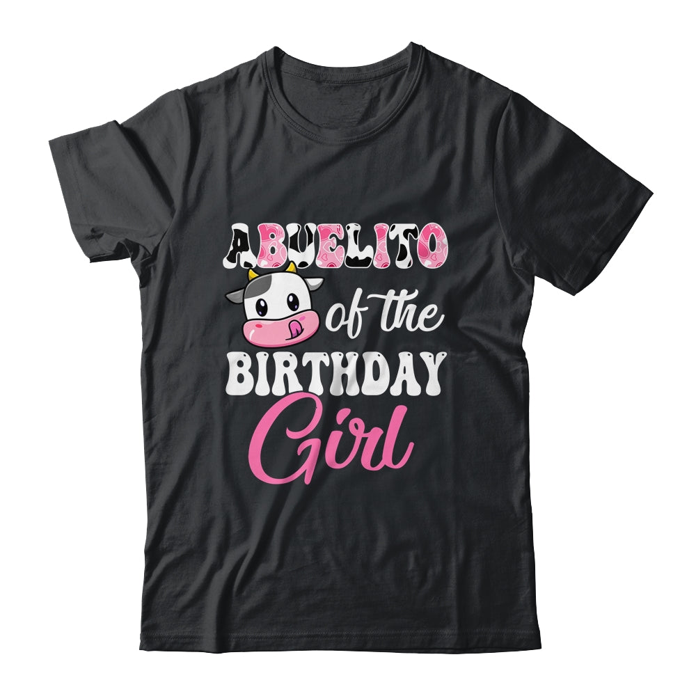 Abuelito Of The Birthday Girl Farm Cow 1st Birthday Girl Shirt & Hoodie | teecentury