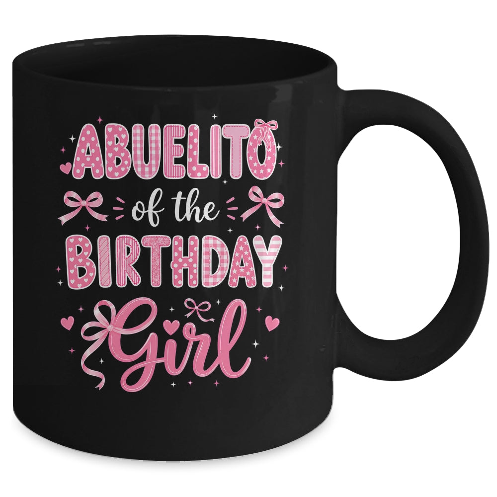 Abuelito Of The Birthday Girl Matching Pink Coquette Bow Mug | teecentury