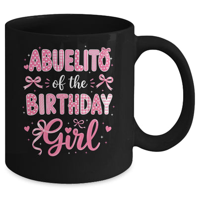 Abuelito Of The Birthday Girl Matching Pink Coquette Bow Mug | teecentury