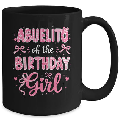 Abuelito Of The Birthday Girl Matching Pink Coquette Bow Mug | teecentury