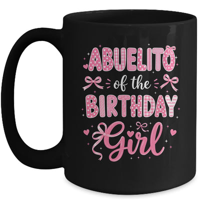 Abuelito Of The Birthday Girl Matching Pink Coquette Bow Mug | teecentury