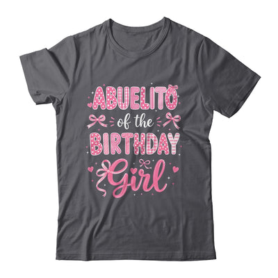 Abuelito Of The Birthday Girl Matching Pink Coquette Bow Shirt & Hoodie | teecentury