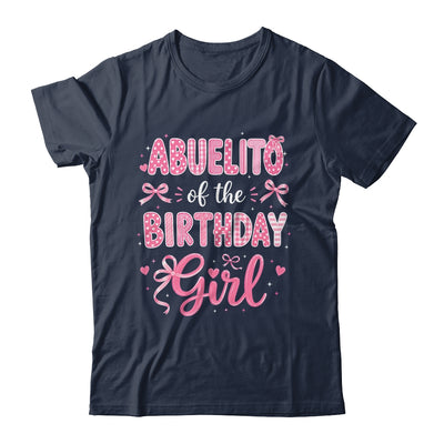 Abuelito Of The Birthday Girl Matching Pink Coquette Bow Shirt & Hoodie | teecentury