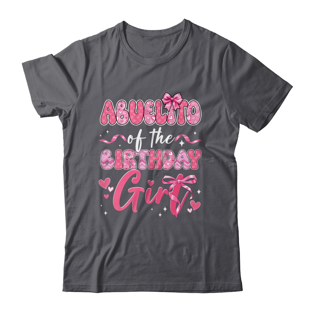 Abuelito Of The Birthday Girl Pink Coquette Bow Family Shirt & Hoodie | teecentury