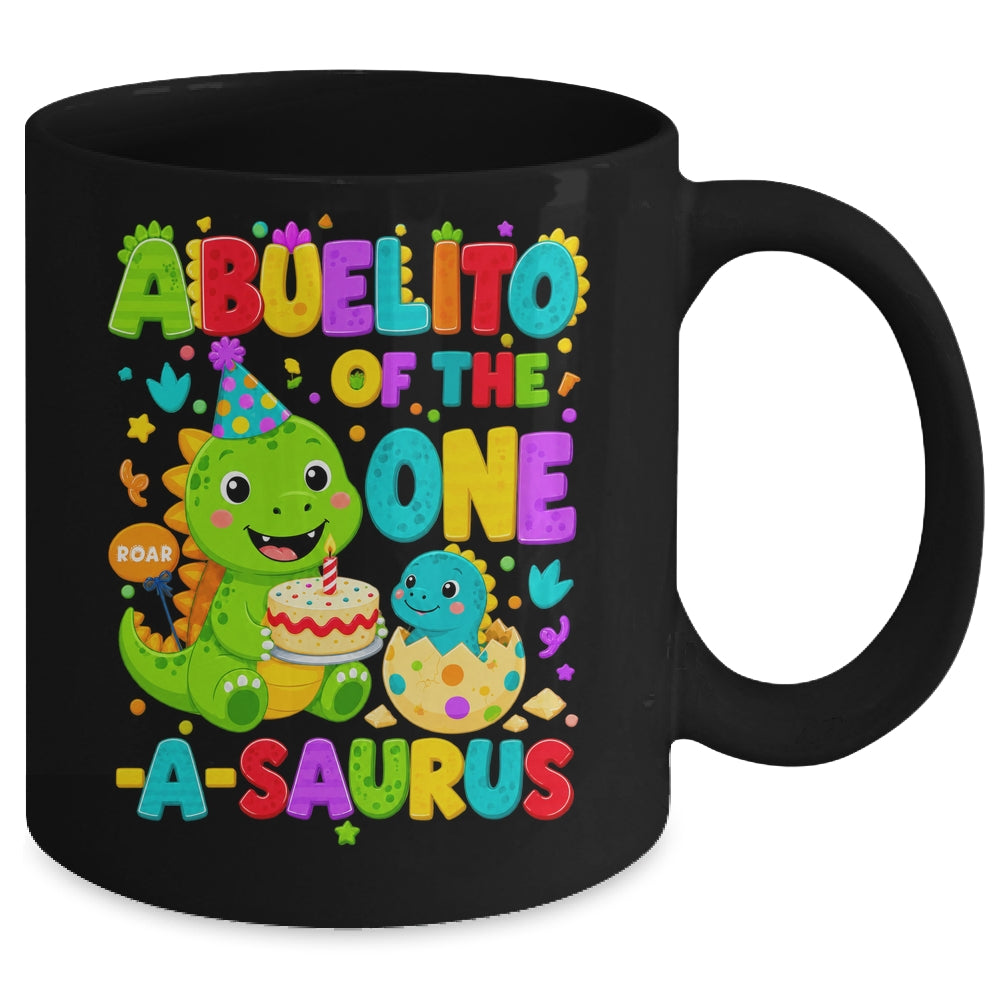 Abuelito Of The One-A-Saurus 1St Birthday Boy T-Rex Dinosaur Mug | teecentury