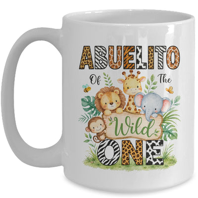 Abuelito Of The Wild One First Birthday Boy Jungle Safari Mug | teecentury