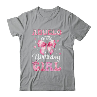 Abuelo Of Birthday Girl Coquette Bow Matching Family Shirt & Hoodie | teecentury
