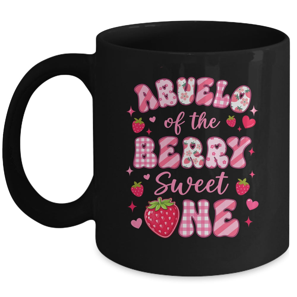 Abuelo Of The Berry Sweet One Strawberry First Birthday Mug | teecentury