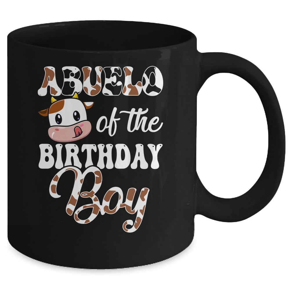 Abuelo Of The Birthday Boy Cow Farm 1st Birthday Boy Mug | teecentury