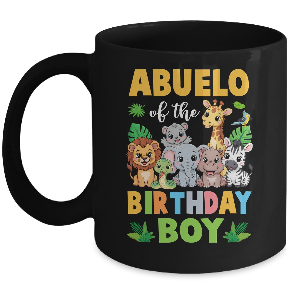 Abuelo Of The Birthday Boy Kids Safari Jungle Animal Mug | teecentury