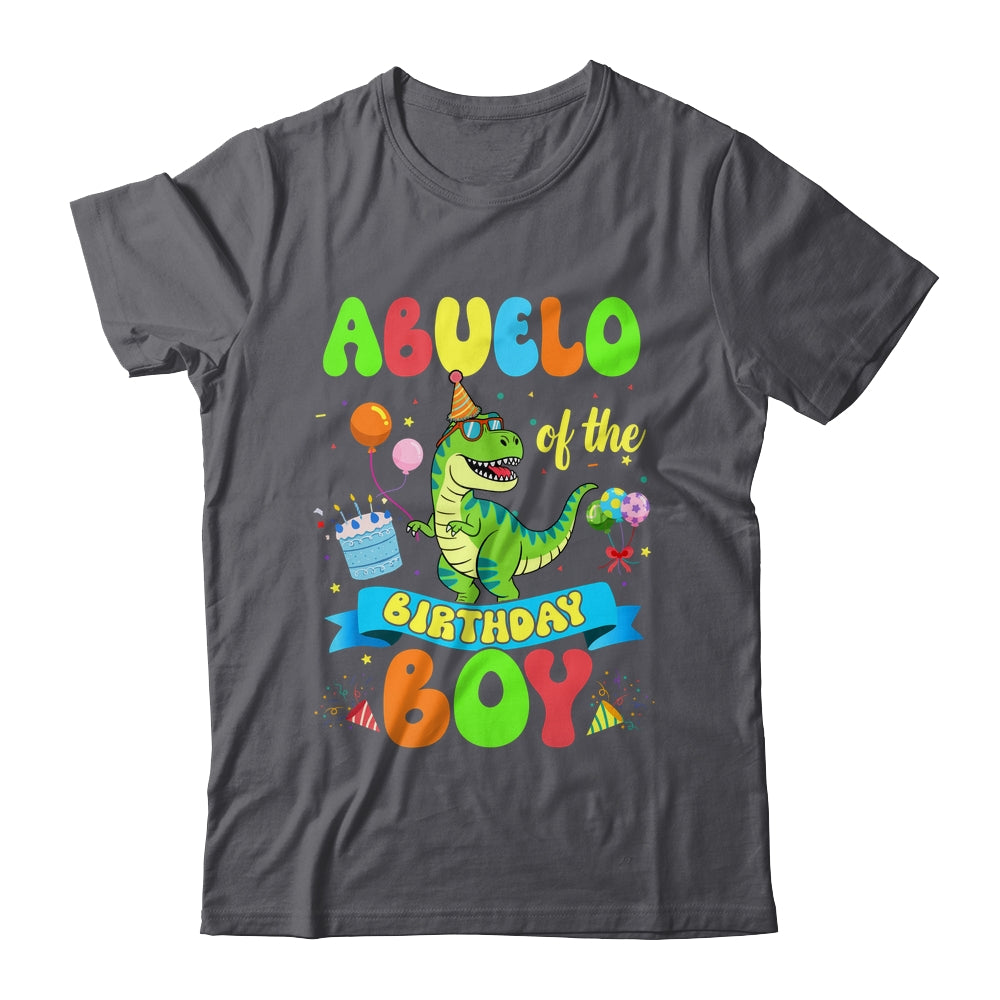 Abuelo Of The Birthday Boy TRex Dinosaur Birthday Family Shirt & Hoodie | teecentury