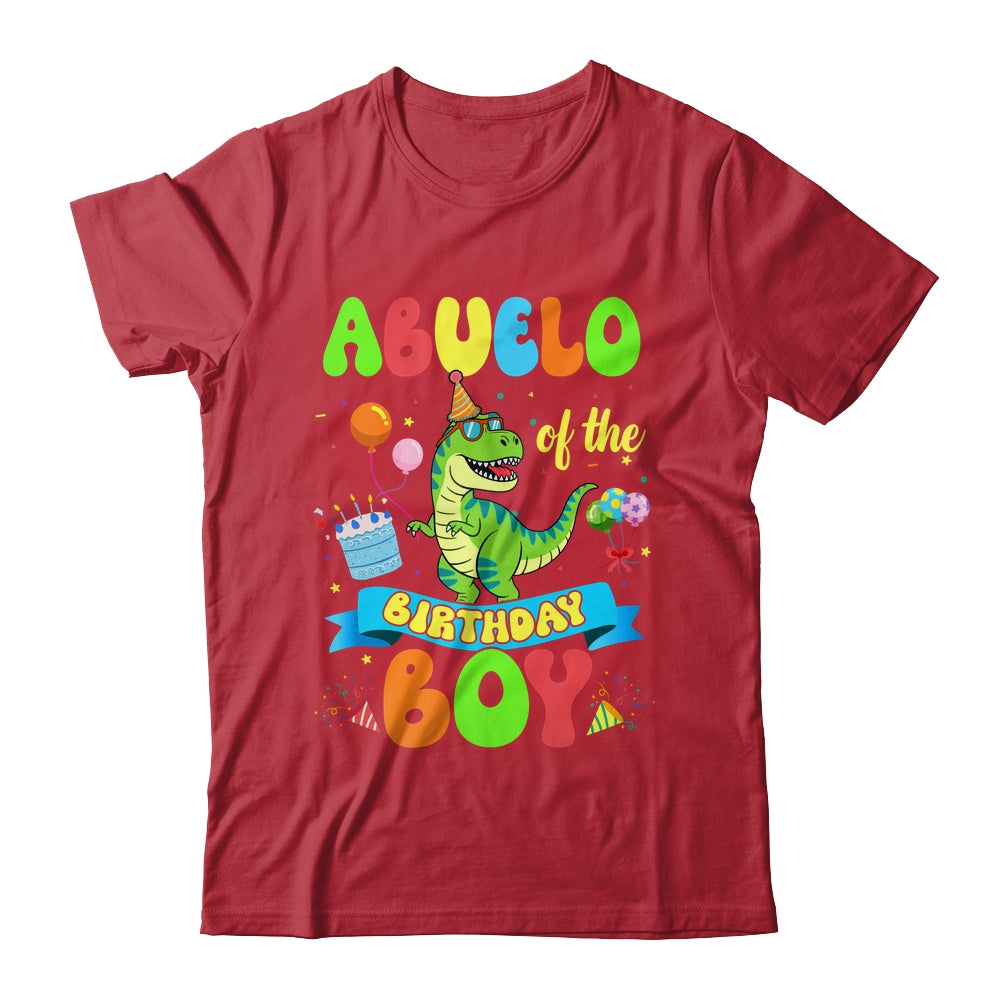 Abuelo Of The Birthday Boy TRex Dinosaur Birthday Family Shirt & Hoodie | teecentury