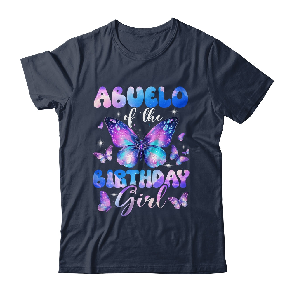 Abuelo Of The Birthday Girl Butterfly Family Matching Shirt & Hoodie | teecentury
