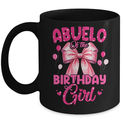 Abuelo Of The Birthday Girl Coquette Bow Matching Family Mug | teecentury