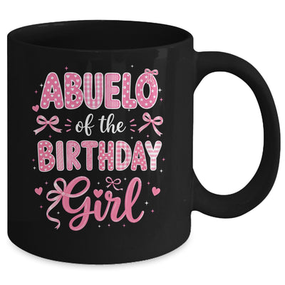 Abuelo Of The Birthday Girl Matching Pink Coquette Bow Mug | teecentury