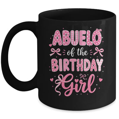 Abuelo Of The Birthday Girl Matching Pink Coquette Bow Mug | teecentury