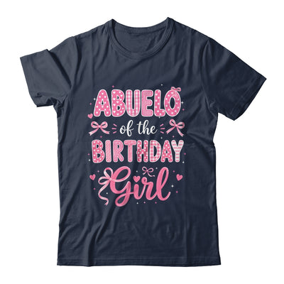 Abuelo Of The Birthday Girl Matching Pink Coquette Bow Shirt & Hoodie | teecentury