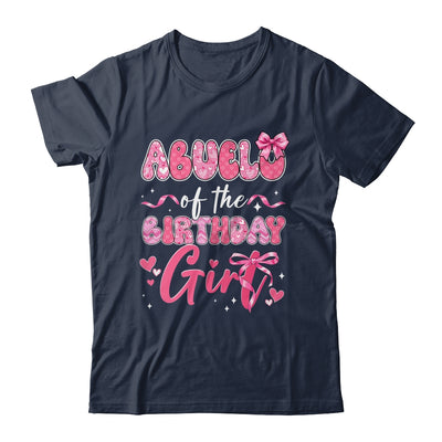 Abuelo Of The Birthday Girl Pink Coquette Bow Family Shirt & Hoodie | teecentury