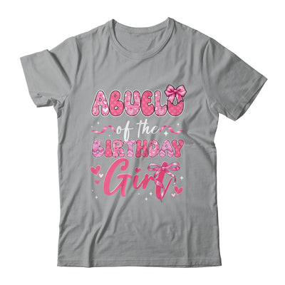 Abuelo Of The Birthday Girl Pink Coquette Bow Family Shirt & Hoodie | teecentury