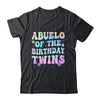 Abuelo Of The Birthday Twins Girls Kids Party Retro Bday Shirt & Hoodie | teecentury