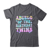 Abuelo Of The Birthday Twins Girls Kids Party Retro Bday Shirt & Hoodie | teecentury
