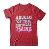 Abuelo Of The Birthday Twins Girls Kids Party Retro Bday Shirt & Hoodie | teecentury