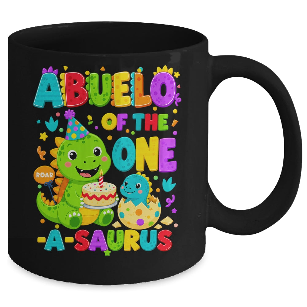 Abuelo Of The One-A-Saurus 1St Birthday Boy T-Rex Dinosaur Mug | teecentury