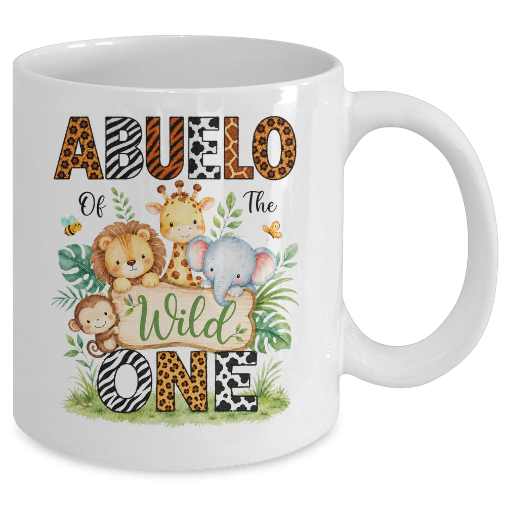 Abuelo Of The Wild One First Birthday Boy Jungle Safari Mug | teecentury