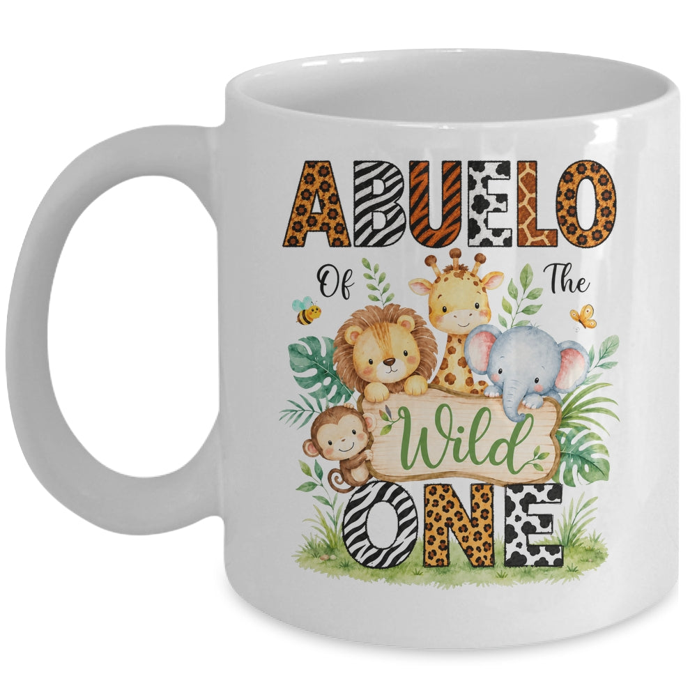 Abuelo Of The Wild One First Birthday Boy Jungle Safari Mug | teecentury
