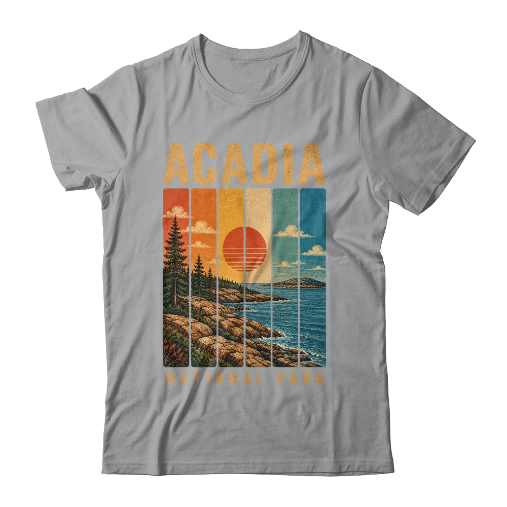 Acadia National Park Maine USA Outdoor Vintage Hiking Shirt & Tank Top | teecentury