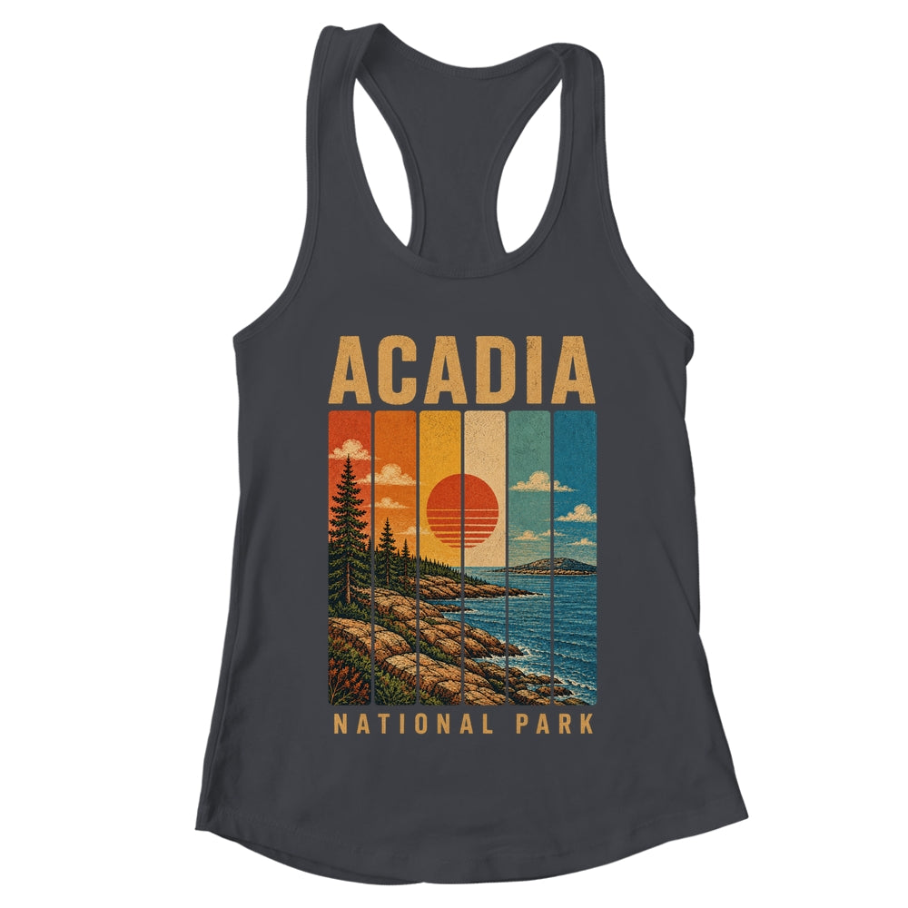 Acadia National Park Maine USA Outdoor Vintage Hiking Shirt & Tank Top | teecentury